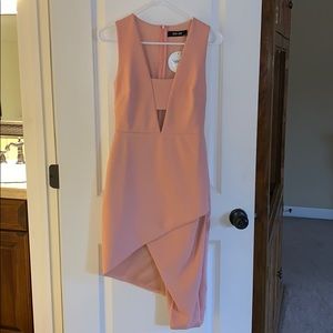 Coral cocktail dress